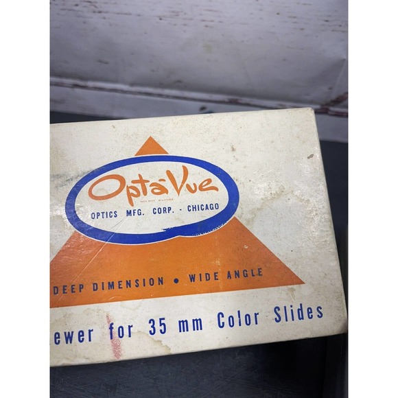 Vintage Opta-Vue Hand Held 35mm Slide Viewer With Original Box - Picture 2 of 7